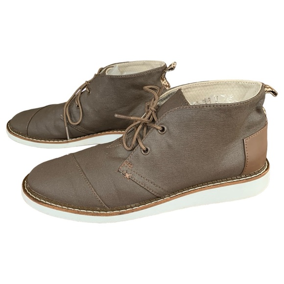 TOMS Mateo Chukka Coated Canvas Boot Men’s Size 10 - Picture 2 of 11